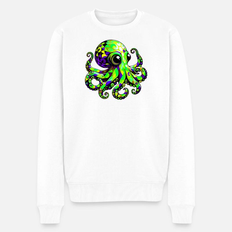 Pieuvre - Pull Premium bio Homme - blanc