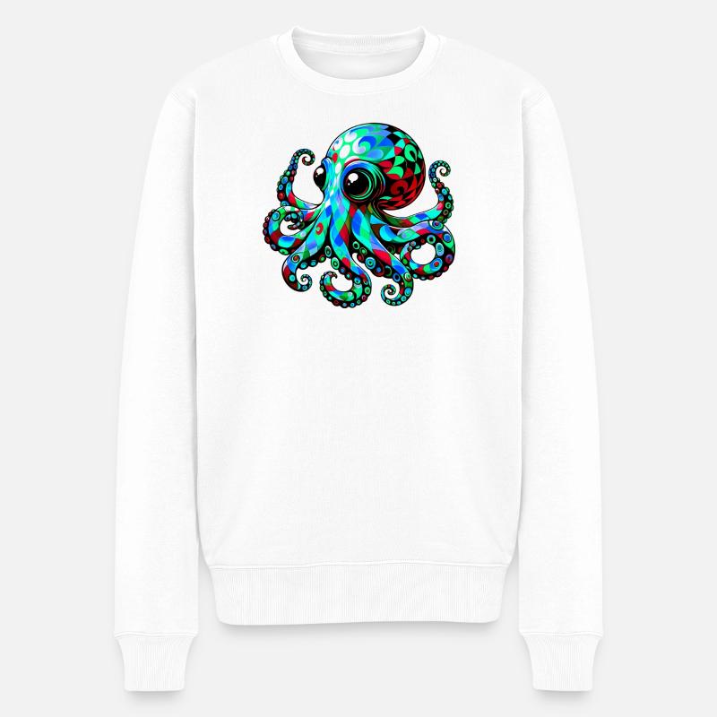 Pieuvre - Pull Premium bio Homme - blanc