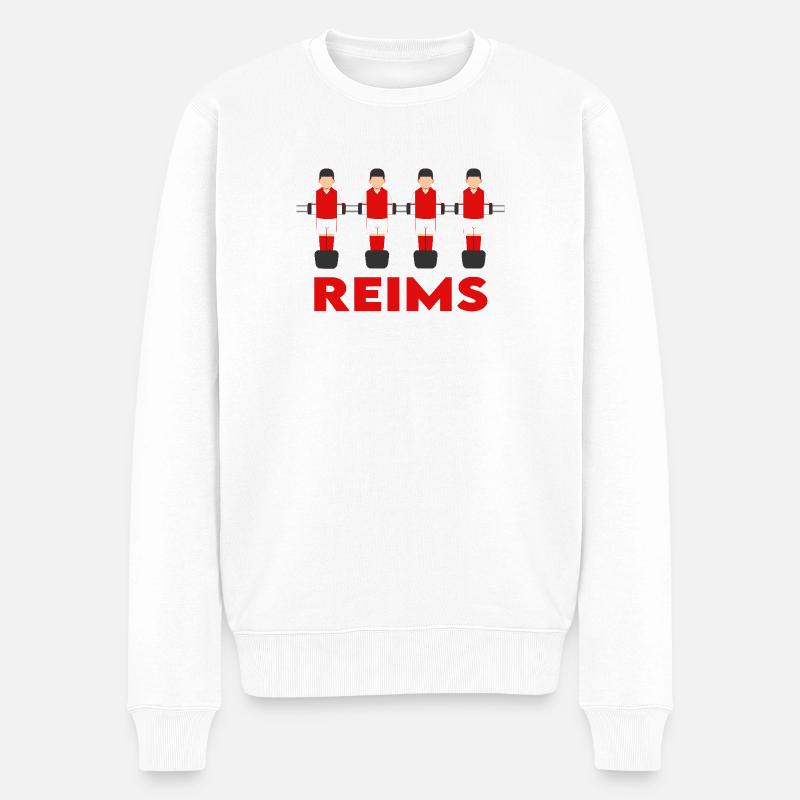 Reims - Männer Premium Bio Pullover - Weiß