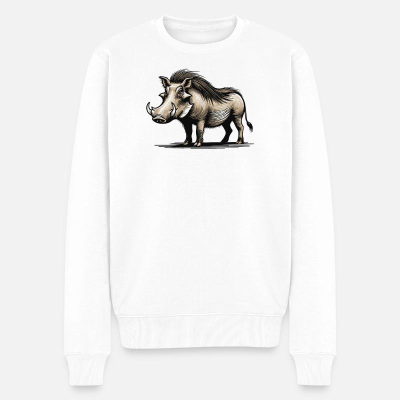Phacochère - Pull Premium bio Homme - blanc