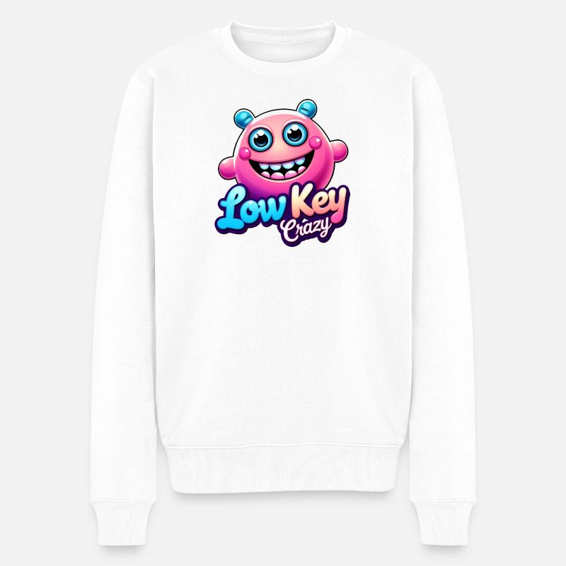 Fou discret - Pull Premium bio Homme - blanc