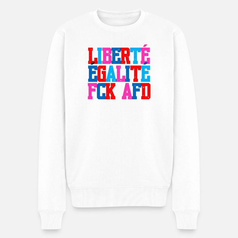 Ich bin so frei - Männer Premium Bio Pullover - Weiß