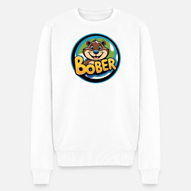 Bober - Pull Premium bio Homme - blanc