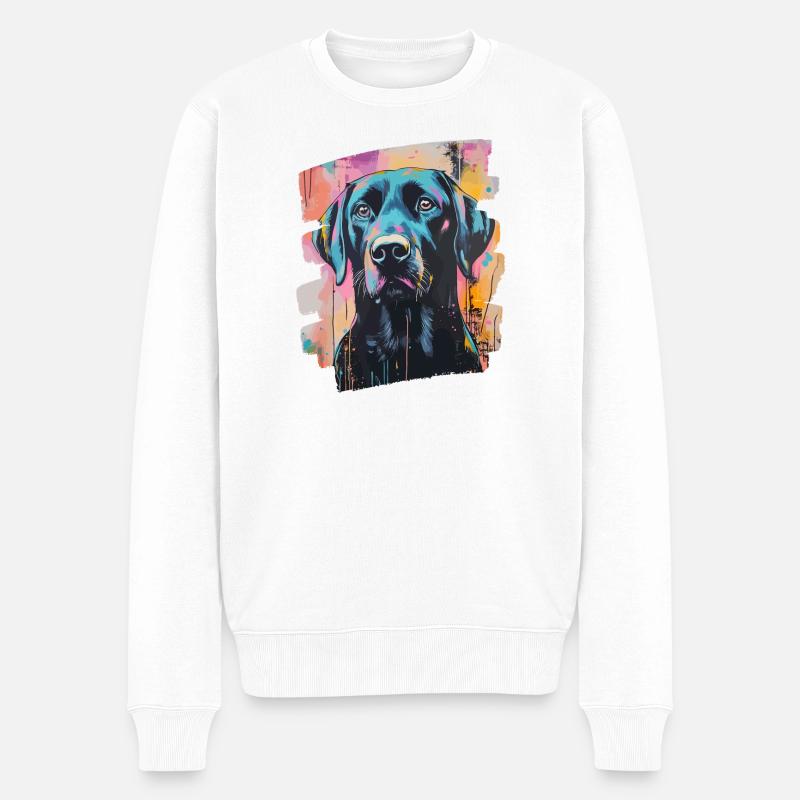 Labrador - Pull Premium bio Homme - blanc