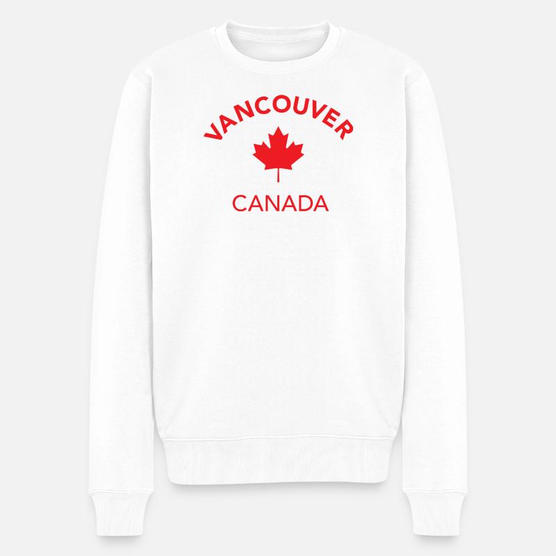 VANCOUVER, CANADA - Pull Premium bio Homme - blanc