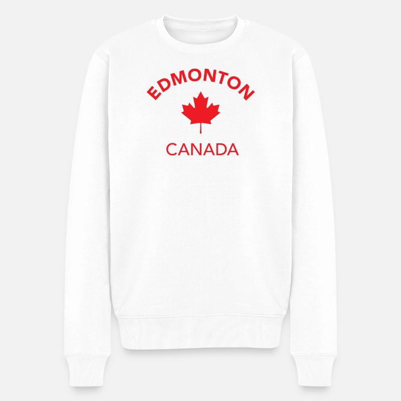 EDMONTON, CANADA - Pull Premium bio Homme - blanc