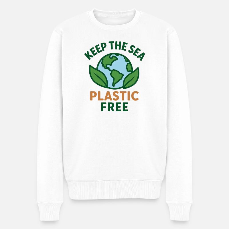 Keep the Sea Eco Message T-Shirt - Pull Premium bio Homme - blanc