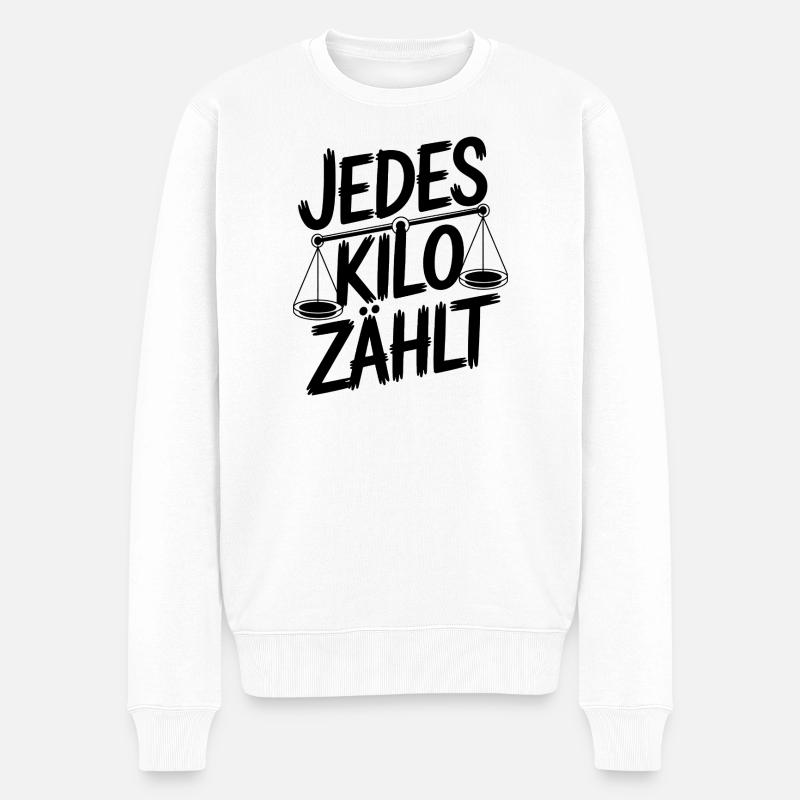 Chaque kilo compte - Pull Premium bio Homme - blanc