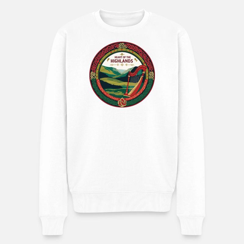 Écosse - Pull Premium bio Homme - blanc