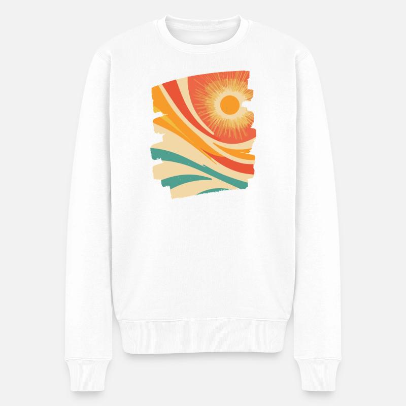 Été Rétro - Pull Premium bio Homme - blanc
