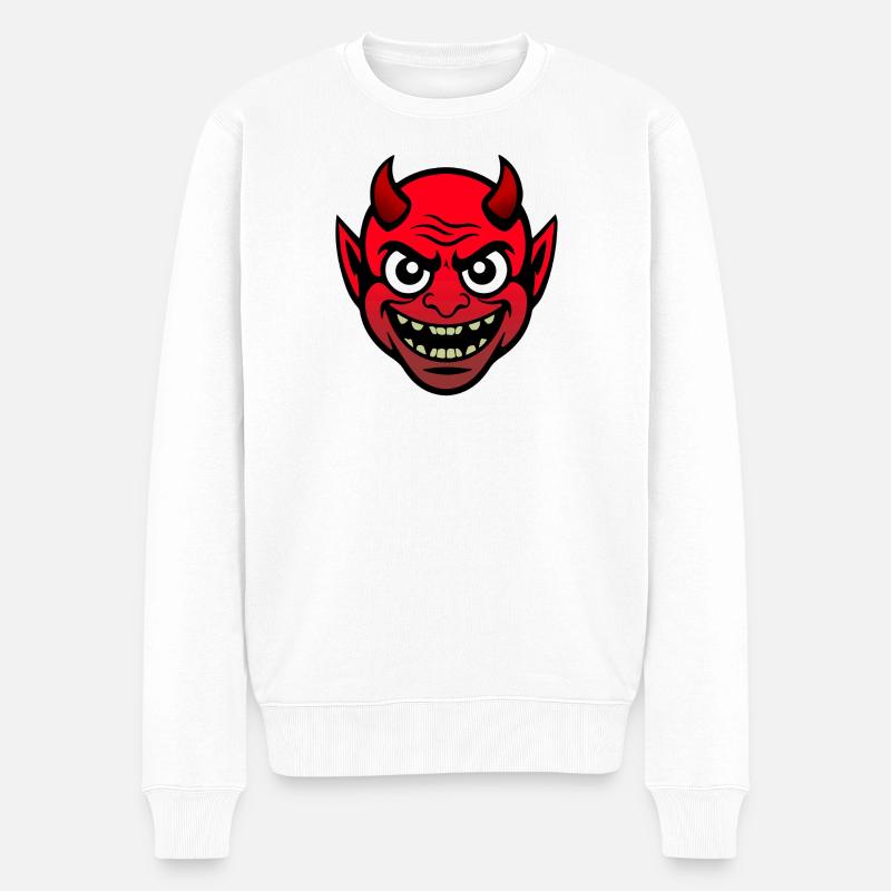 Diable - Pull Premium bio Homme - blanc