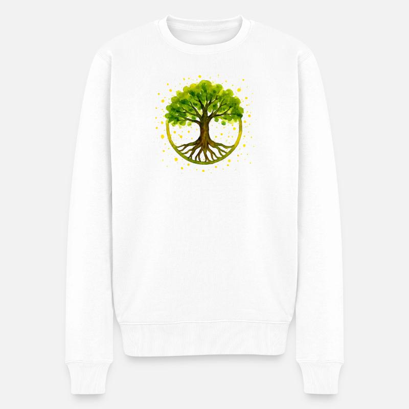 Arbre - Pull Premium bio Homme - blanc