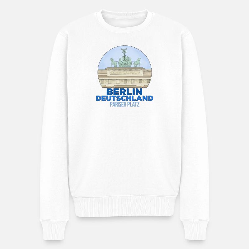 Pariser Platz Berlin - Pull Premium bio Homme - blanc