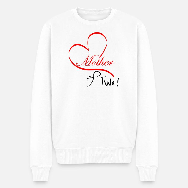 Mère de deux enfants - Pull Premium bio Homme - blanc