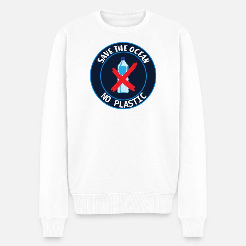 Save the ocean - Pull Premium bio Homme - blanc