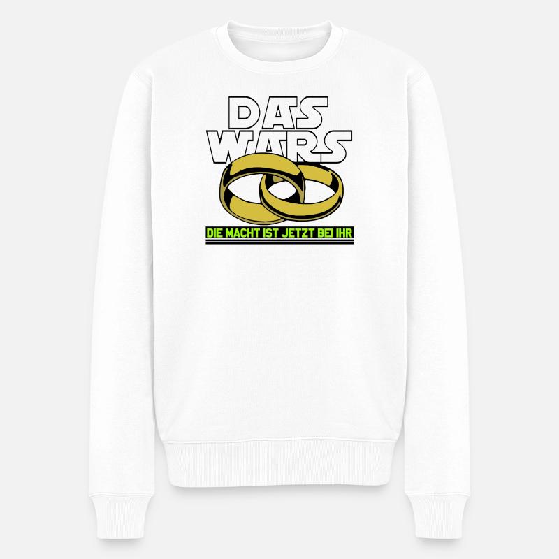 Junggesellenabschied , Junggesellenparty , - Männer Premium Bio Pullover - Weiß