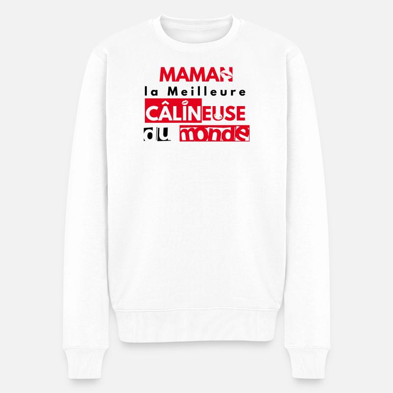 Maman câline - Pull Premium bio Homme - blanc