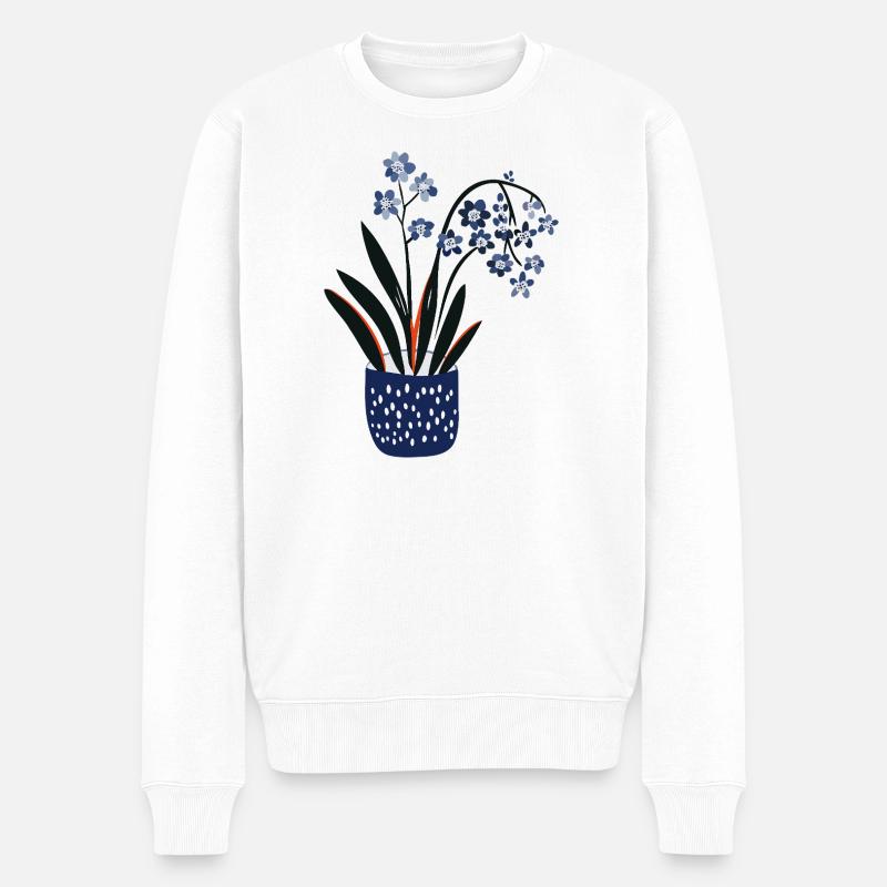 Conception de plante mignonne - Pull Premium bio Homme - blanc