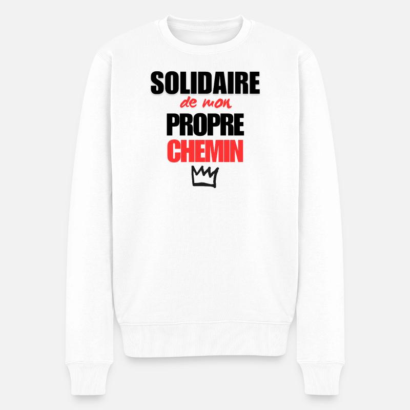 Mon propre chemin - Pull Premium bio Homme - blanc