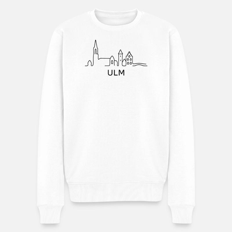 Horizon d’Ulm - Pull Premium bio Homme - blanc