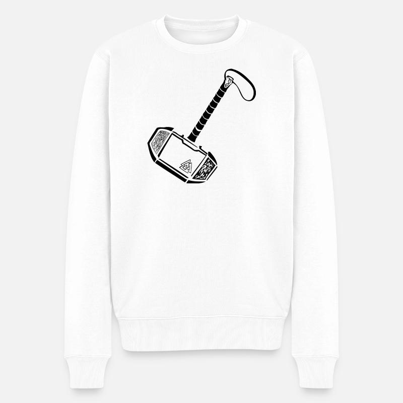 Mjölnir nouveau look - Pull Premium bio Homme - blanc