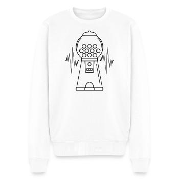 Kaugummiautomat Puls - Männer Premium Bio Pullover - Weiß - Vorne - Thijin (182cm)