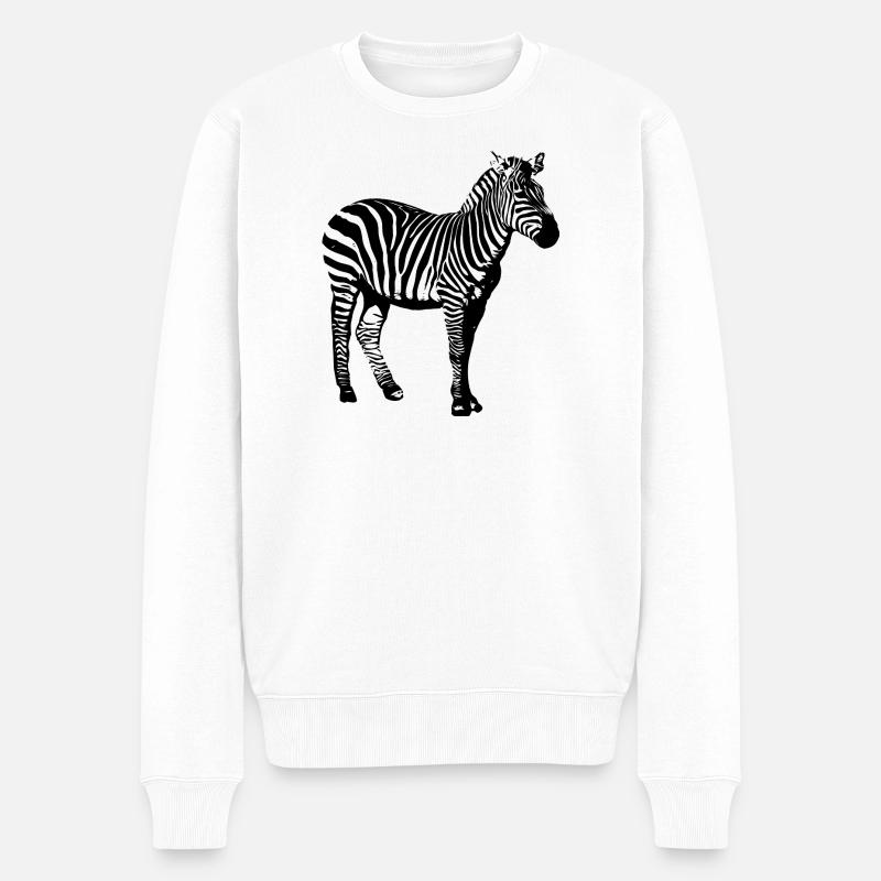 Zèbre - Pull Premium bio Homme - blanc
