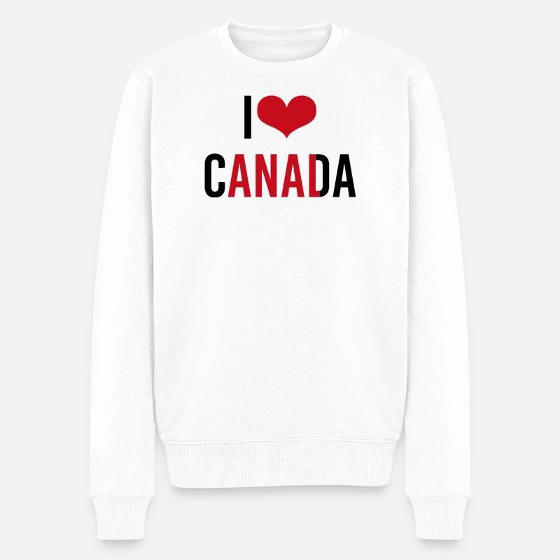 J’aime le Canada - Pull Premium bio Homme - blanc
