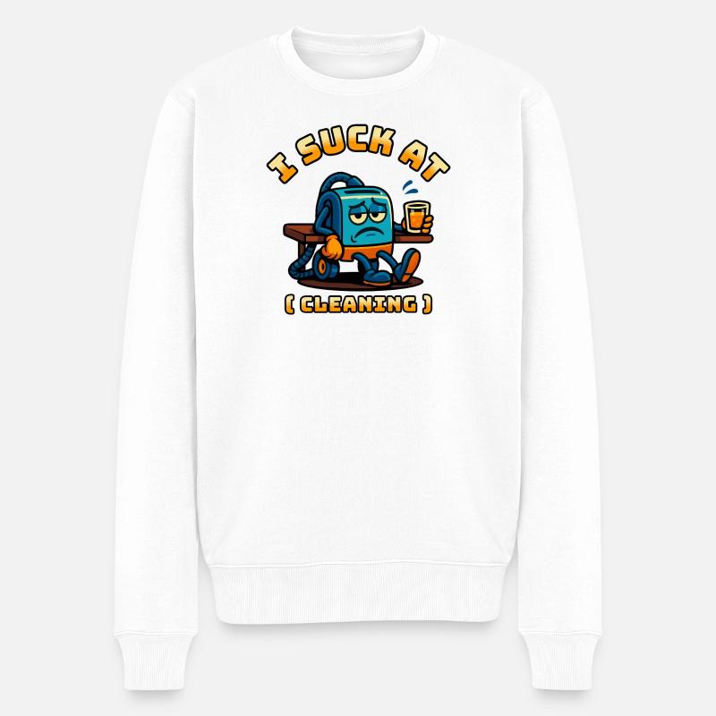 Je soupire en - Pull Premium bio Homme - blanc