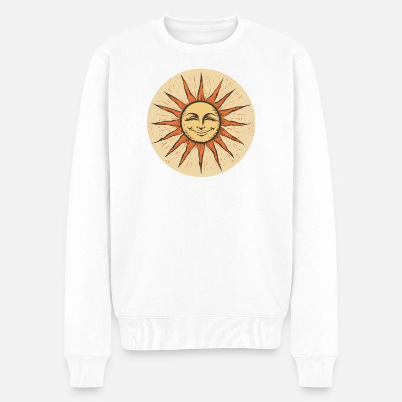 Soleil - Pull Premium bio Homme - blanc