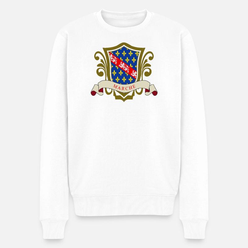 Gehen - Männer Premium Bio Pullover - Weiß