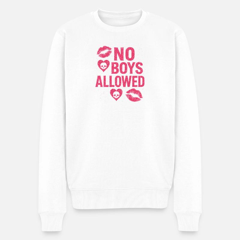 No Boys Allowed spécial EVJF - Pull Premium bio Homme - blanc