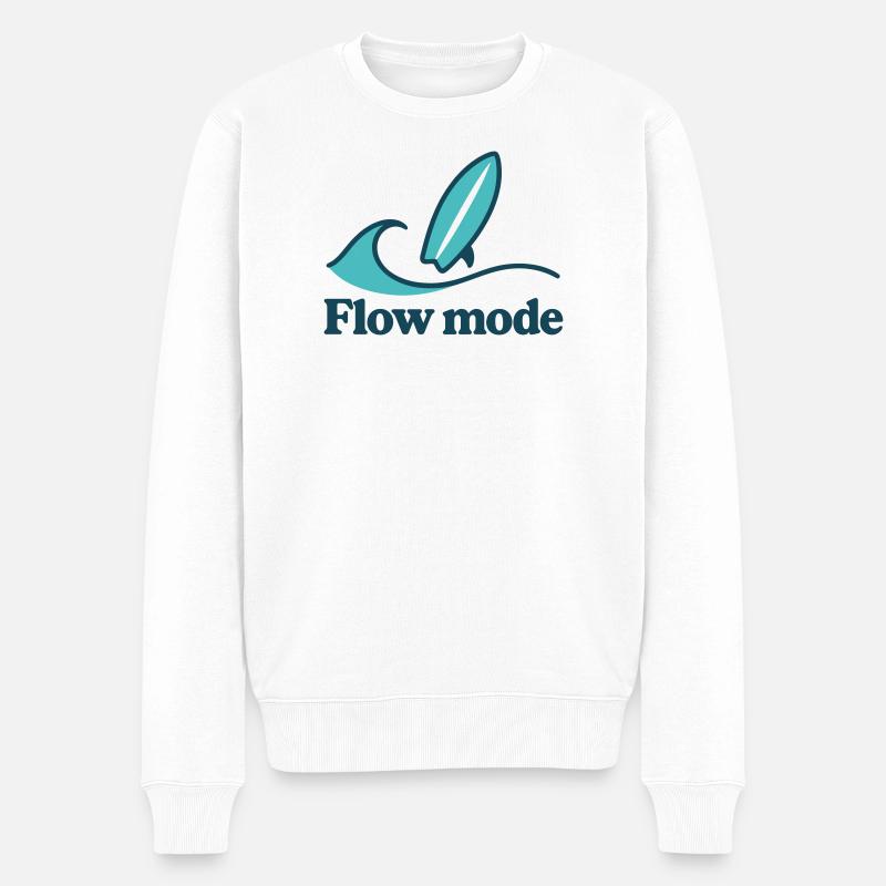 Mode d’écoulement - Pull Premium bio Homme - blanc