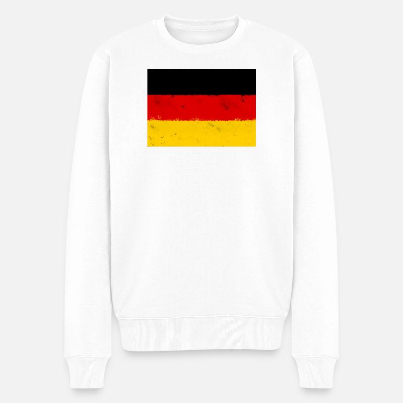 Drapeau de l’Allemagne - Pull Premium bio Homme - blanc