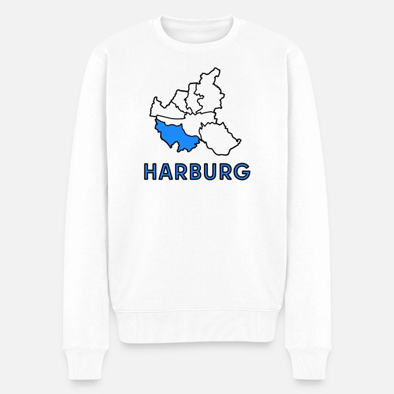 Harburg, un quartier de Hambourg - Pull Premium bio Homme - blanc