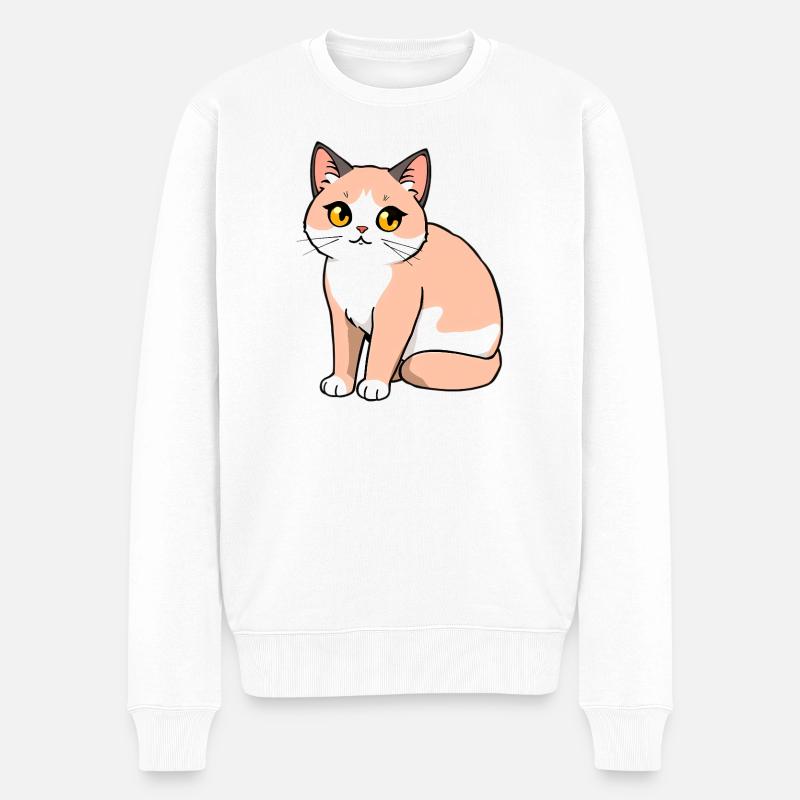 Chat - Pull Premium bio Homme - blanc