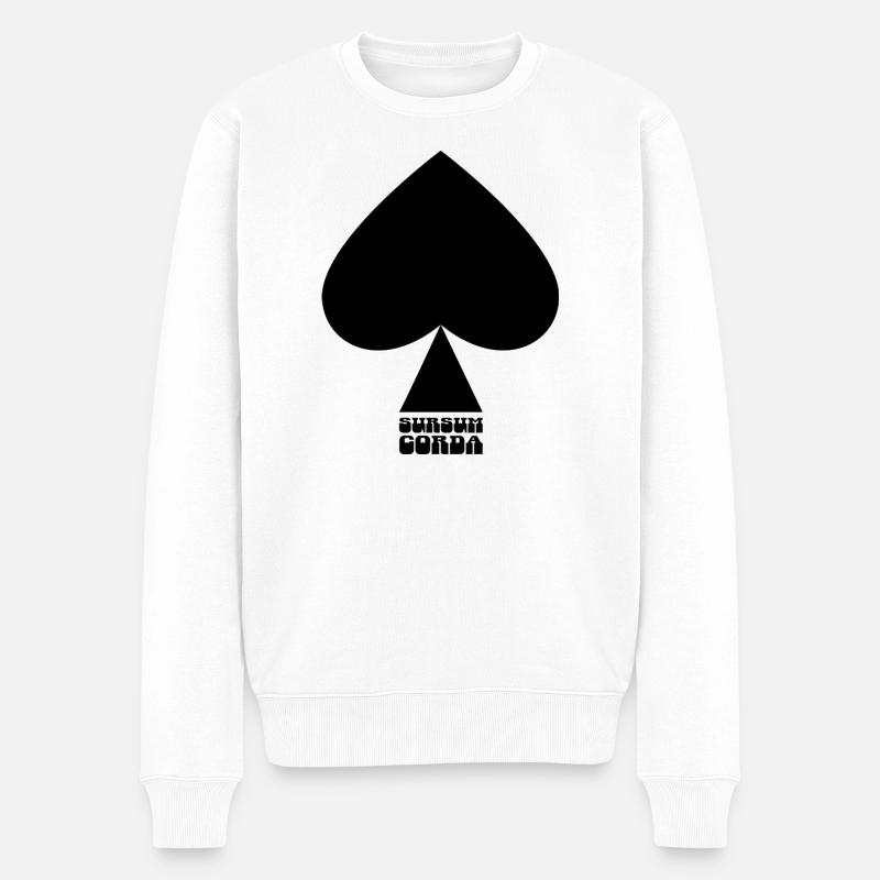 Sursum corda - Männer Premium Bio Pullover - Weiß