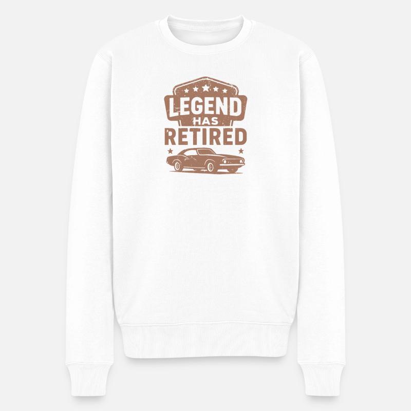 Legend Has Retired muscle car - Pull Premium bio Homme - blanc