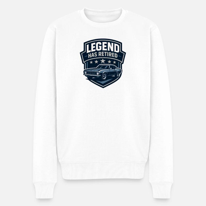 Legend Has Retired - Pull Premium bio Homme - blanc