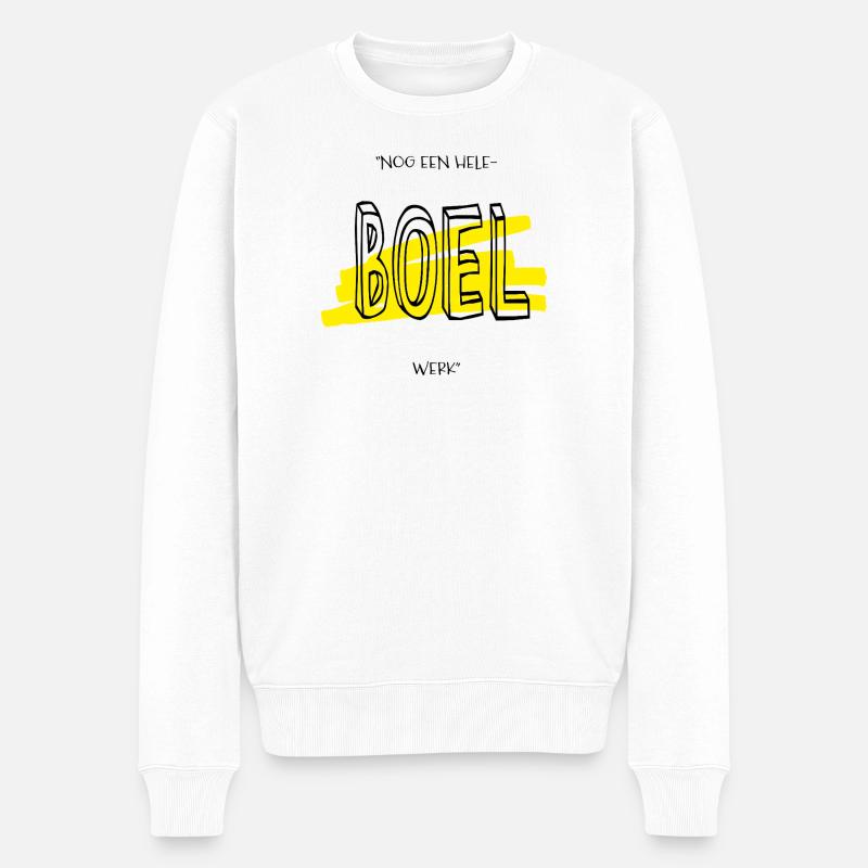 Es gibt noch viel zu tun - Männer Premium Bio Pullover - Weiß