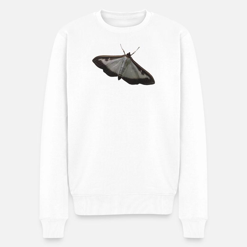 Buchsbaumzünsler - Männer Premium Bio Pullover - Weiß