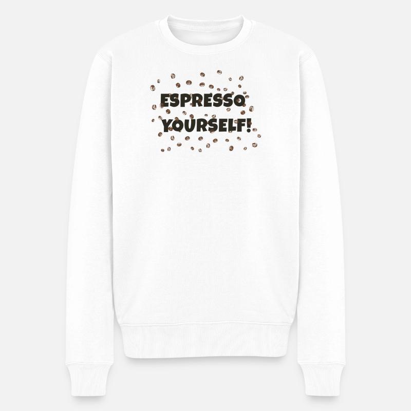 Espresso vous-même - Pull Premium bio Homme - blanc