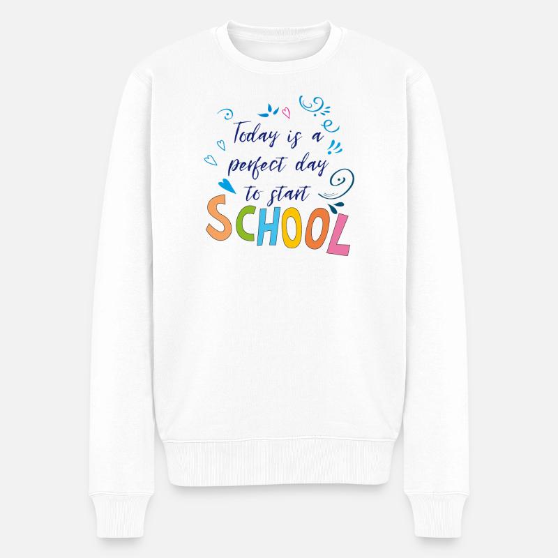 Temps d’école - Pull Premium bio Homme - blanc