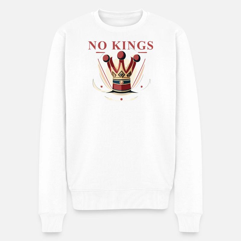La couronne d’un royaume sans souverain - Pull Premium bio Homme - blanc