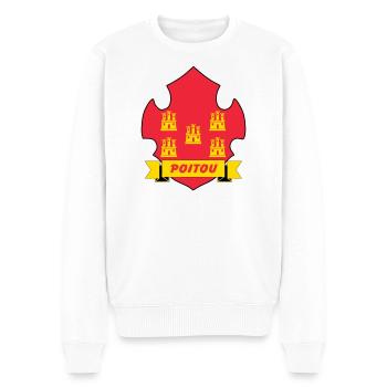 Poitou - Männer Premium Bio Pullover - Weiß - Vorne - Thijin (182cm)