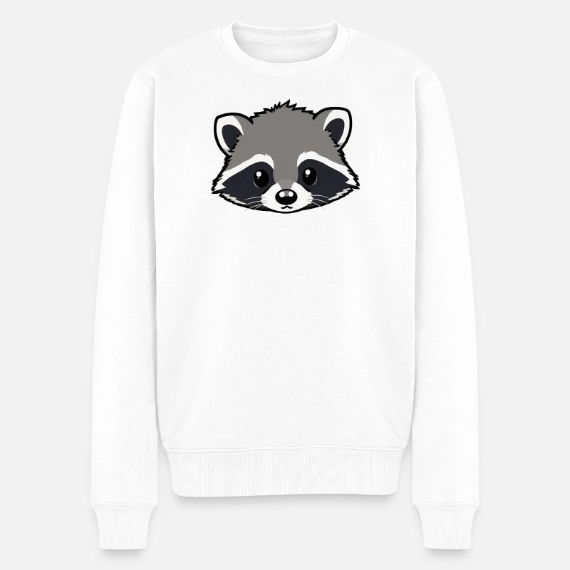 Raton laveur - Pull Premium bio Homme - blanc