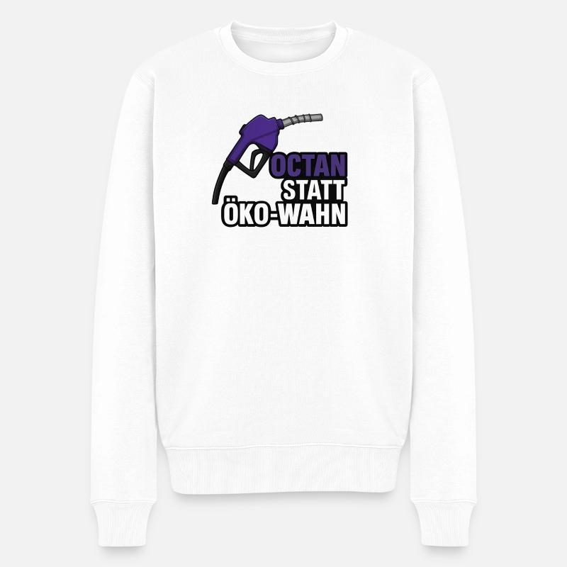 Octan statt Öko-Wahn - Männer Premium Bio Pullover - Weiß