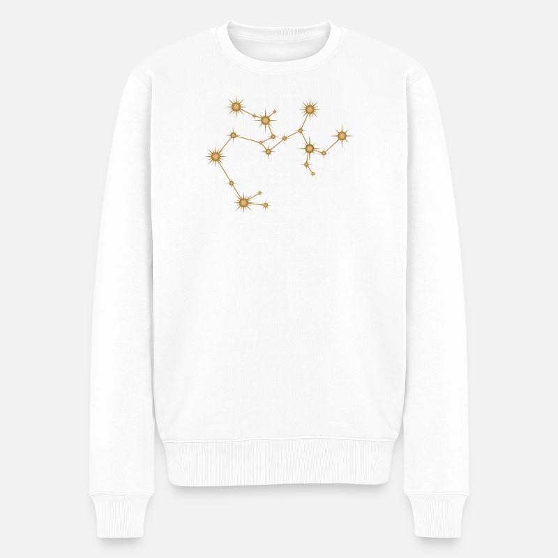 Sternbild Schütze Sternzeichen Sternzeichen - Männer Premium Bio Pullover - Weiß