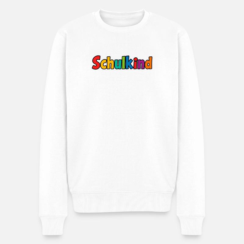 Écolier coloré - Pull Premium bio Homme - blanc