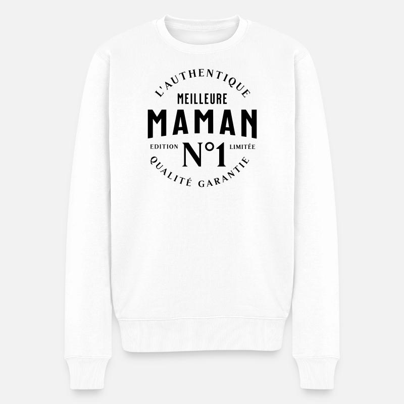 Meilleure Maman - Pull Premium bio Homme - blanc